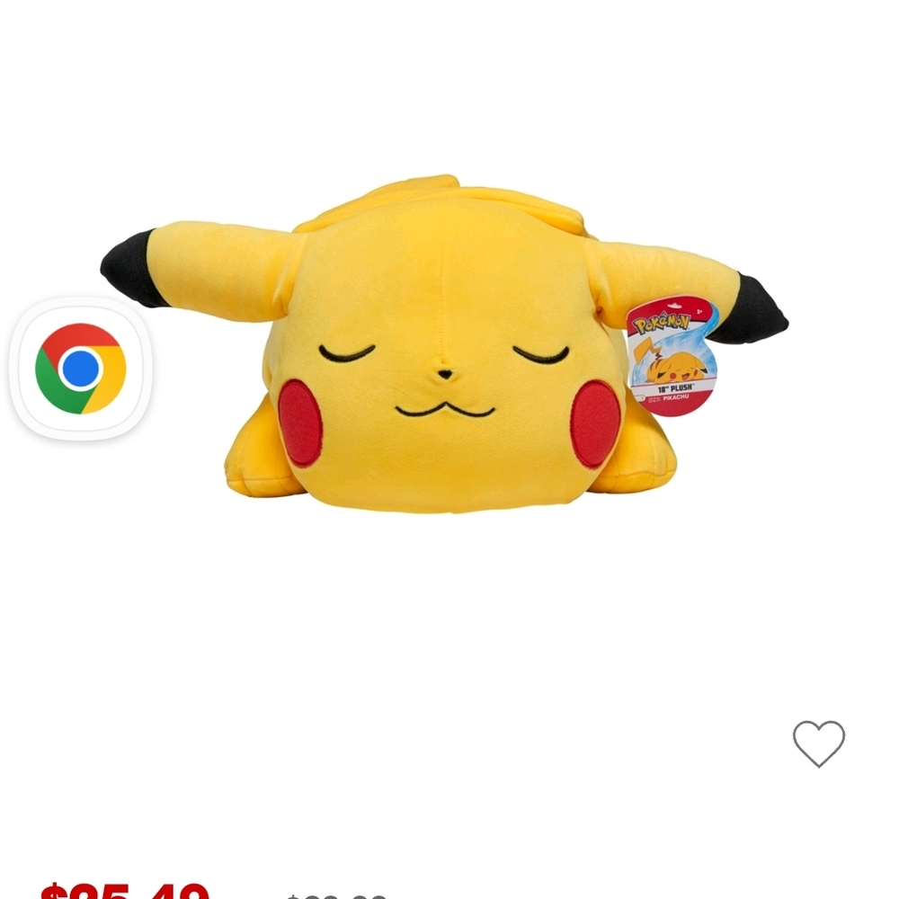 Pikachu Plush Toy - Yellow